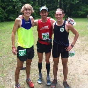 Quest for the Crest 50k men's podium, by Rum Bum Tours