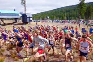 Start of the 2015 US Mountain Running Championships men's race