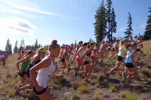 Start of the 2015 US Mountain Running Championships women's race