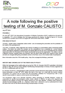 ITRA statement Gonzalo Calisto 1