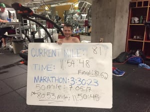 David Staley - 2015 12-hour treadmill world record