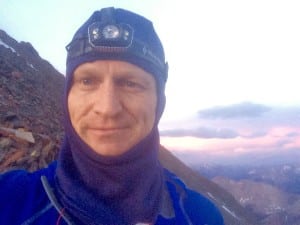 Andrew takes a selfie on Windom Peak on Day 1 (Andrew Hamilton)