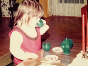 Liza Howard drinks tea