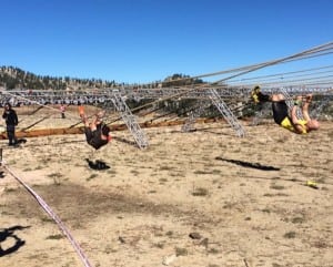 Cody Moat follows eventual winner Robert Kilian, 2015 Spartan World Championship by Spartan Race