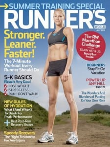 Runners World cover - July 2010