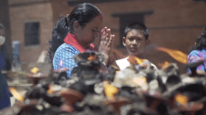Kathmandu praying