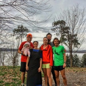 Zach Miller and Amish running friends