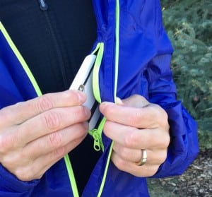 Ultimate Direction Women's Ultra Jacket internal chest pocket