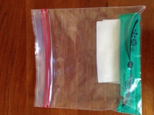 Carrying a tampon while trail running 1