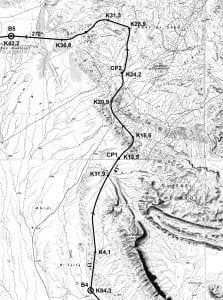 2016 Marathon des Sables Stage 5 Roadbook map