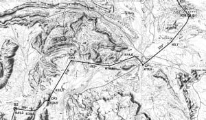 2016 Marathon des Sables Stage 2 map