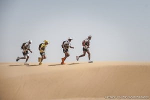 2016 Marathon des Sables Stage 1 - Lead mens pack