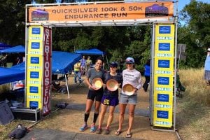 Women's podium - 2016 Quicksilver 100k