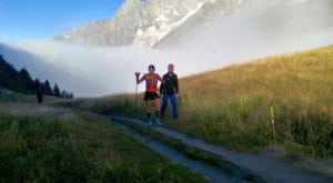 2016 UTMB - Aliza Lapierre after Courmayeur