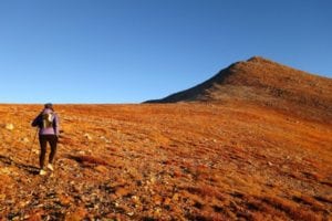 Meghan Hicks climbing Mount Shavano - Nolan's 14 2016