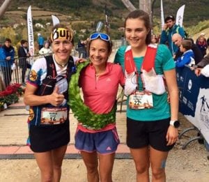 2016 Grand Trail des Templiers - women's podium