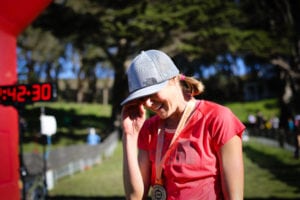 2016 The North Face Endurance Challenge 50 Mile Championships - Stephanie Howe Violett finish