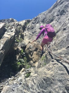 Morgan Williams 9 - Alison on Derochoir via ferrata