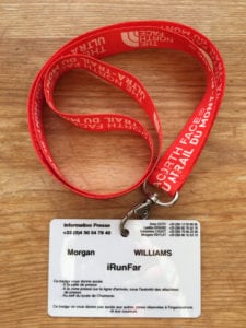 Morgan Williams 8 - UTMB press badge