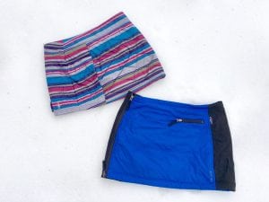Skhoop Gretchen WINDSTOPPER Skirt And Smartwool Corbet 120 Printed Skirt