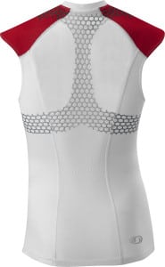 Salomon Exo S-Lab Tank M - White - Aluminum - Racing Red - back