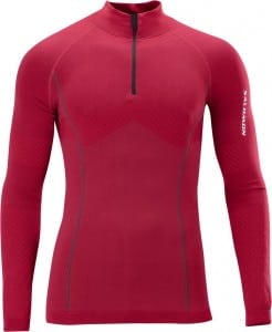 Salomon Exo Motion 1:2 Zip LS Tee Men - red