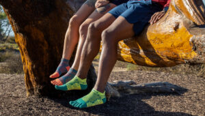 Runners wearing Injiji socks