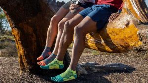 Runners wearing Injiji socks