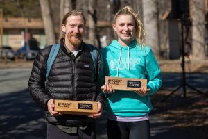 The 2022 Holiday Lake 50k - George Tolton and Sawyer Magnett.