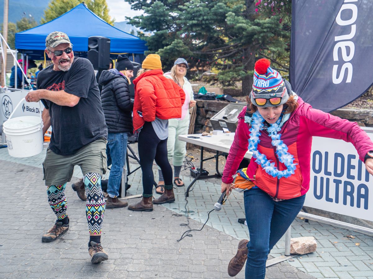 Magi Scallion - with a volunteer at Golden Ultra