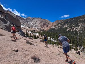 Zach Miller uphill training with friends in Colorado