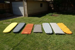 winning sleeping pads - pad comparison
