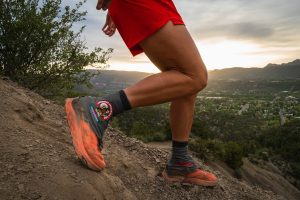 Altra Trail Gaiter - running on a mountain