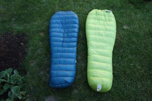 Katabatic Gear Alsek 22F Quilt and Feathered Friends Tanager CFL 20 Sleeping Bag