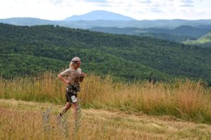 John Geesler running his 24th Vermont 100