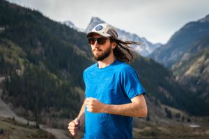 Best Mens Running Shirts - Black Diamond Rhythm T-Shirt - trail running in Colorado