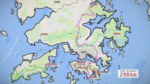 Hong Kong Four Trails Ultra Challenge course map