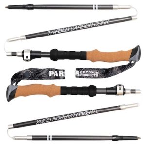 Best Trail Running Poles - Paria Outdoor Products Tri-Fold Carbon Cork Trekking Poles - product photo