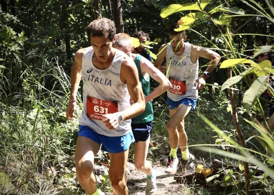 Cesare Maestri and Xavier Chevrier - 2022 World Mountain Running Championships Uphill race