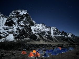 Snowman Race - Bhutan - Camp 1 - night