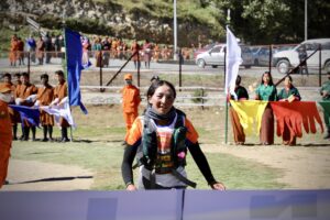 2022 Snowman Race - Karma Yangden - winning the race