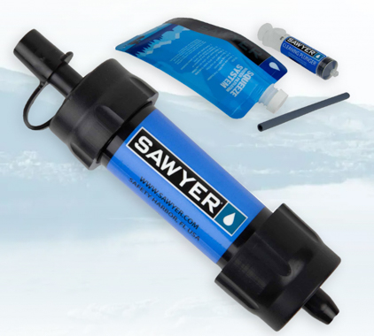 Best Water Filter for Trail Running - Sawyer Mini Water Filtration System - product photo