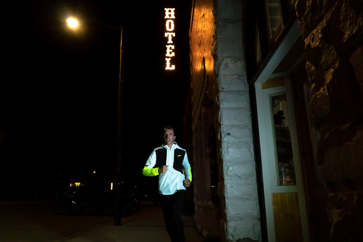 Best Reflective Running Gear - Running on sidewalk at night