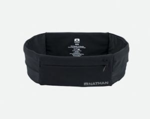Ceinture De Running Nathan 'Zipster' Taille L - Poches Zippées Bleu Turquoise - Neuf