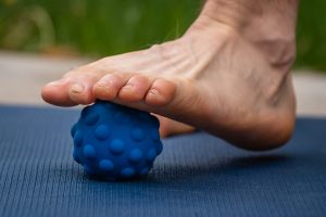 Best Foot Massagers - testing a foot massage ball