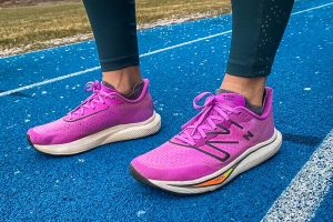 Best Marathon Shoes - New Balance FuelCell Rebel V3 - shoes on track