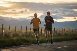 Road runners - early morning