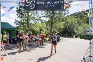 Justine Hewitt - 2024 Scout Mountain 100 Mile champion