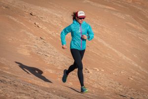 Best Running Tights for Women - running on slickrock