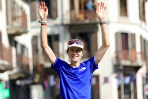2024 UTMB - Katie Schide - finish in Chamonix